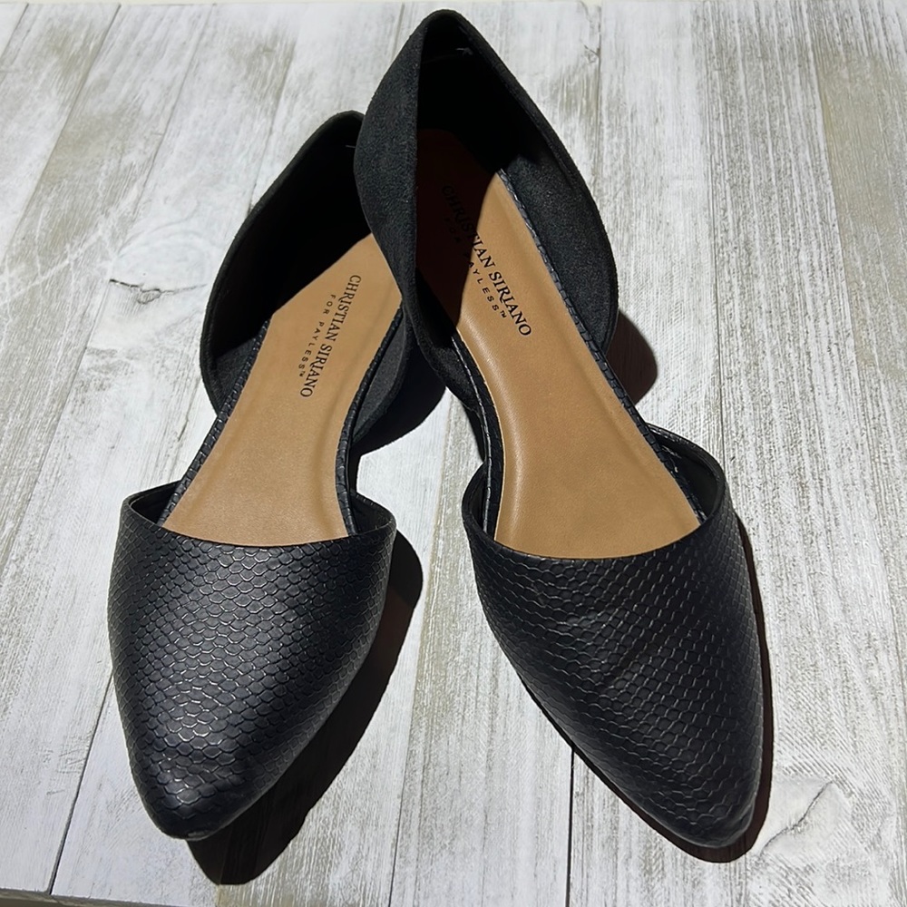 Christian Siriano pointed flats